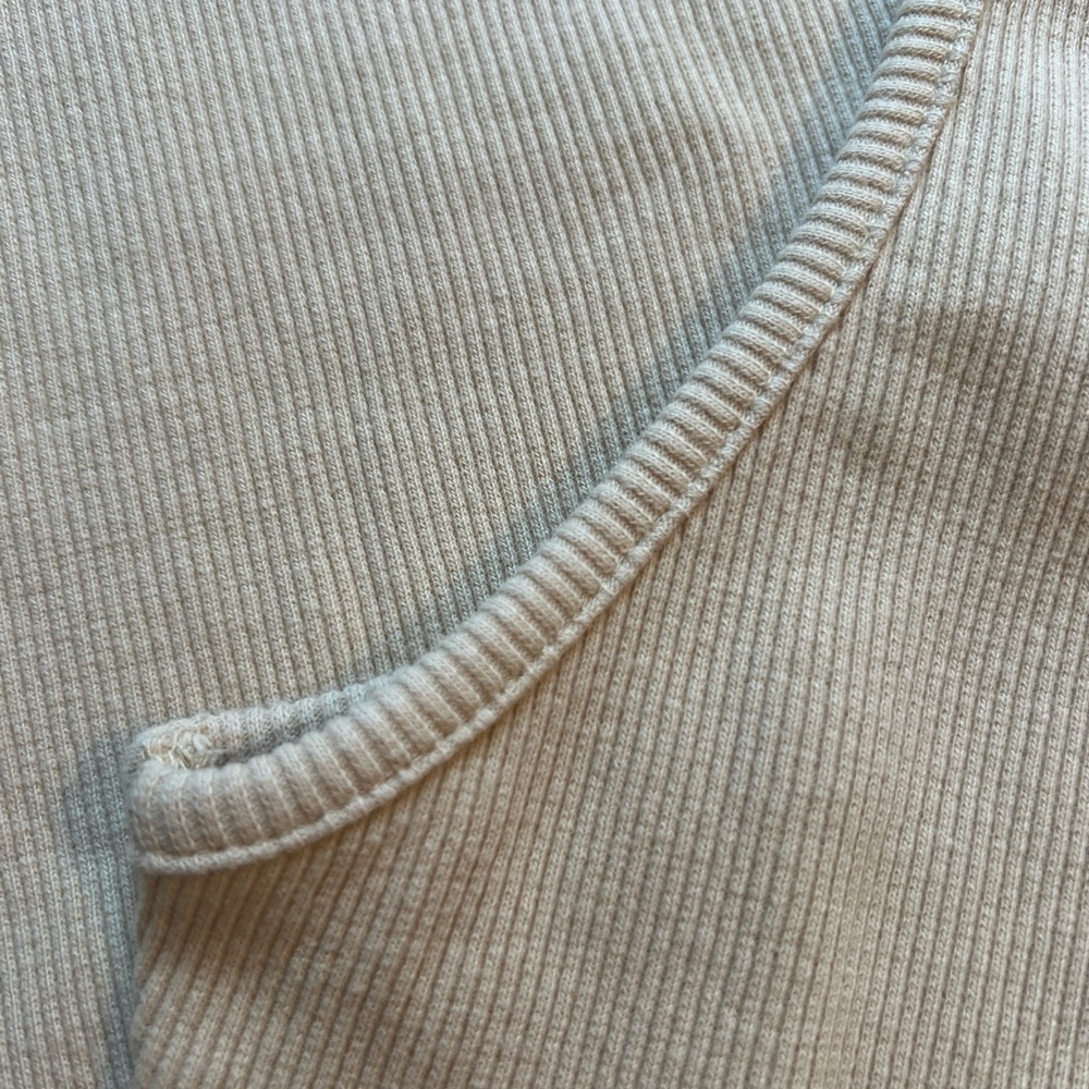 SALTY Beige Ribbed Tank Midi Dress | Size Small - Picture 5 of 7